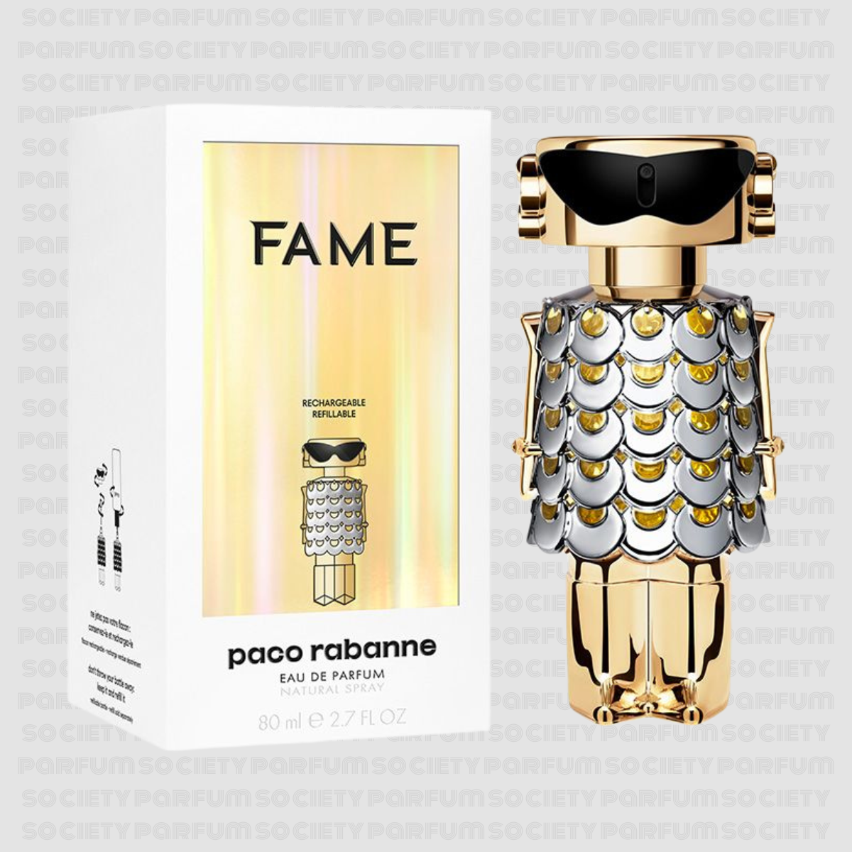 PACO RABANNE FAME RECHARGEABLE REFILLABLE 80 ML